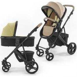 Коляска 2 в 1 Tutti Bambini Riviera (Тутти Бамбини Ривьера) шасси Black цвет Taupe/Pistachio 411010/411015/BL/TP