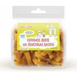 Лакомство Dog Fest Куриное филе на ломтиках батата для собак 500г