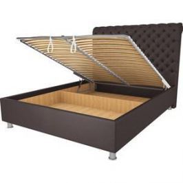 Кровать OrthoSleep Симона шоколад механизм и ящик 90х200