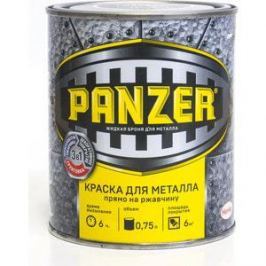 Краска по металлу PANZER МОЛОТКОВАЯ синяя 0.75л.
