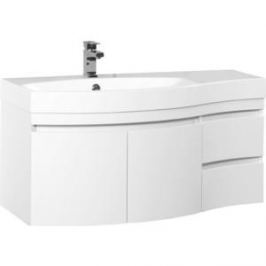 Тумба с раковиной Aquanet Опера 115 L белый (169613+169398)