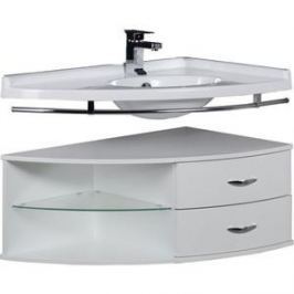 Тумба с раковиной Aquanet Корнер 55х80 Open R (158823+158830)