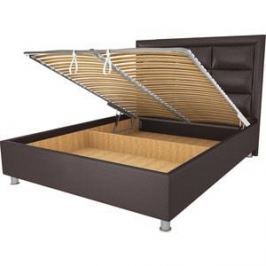 Кровать OrthoSleep Виктория шоколад механизм и ящик 180х200