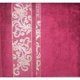 Набор полотенец 6 штук Brielle Bamboo Jacquard 30x50 burgundy бургунди (1211-85650)