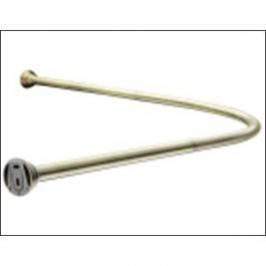 Карниз угловой для ванной с кольцами 920х920 мм Elghansa Monterno, бронза (CR-4-Bronze)