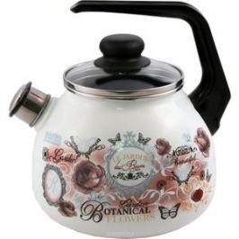 Чайник эмалированный со свистком 3.0 л Appetite Roses (4с209я)