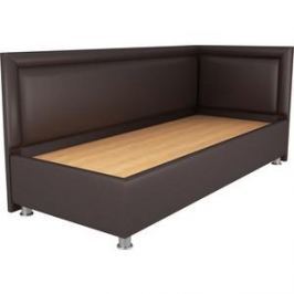 Кровать OrthoSleep Барби шоколад жесткое основание 120х200 правый угол