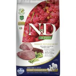 Сухой корм Farmina N&D Cat GF Quinoa Weight Management Lamb Broccoli & Asparagus беззерновой с ягненком киноа брокколи и спаржей для кошек 2,5кг