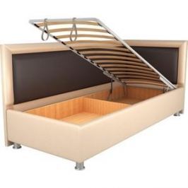 Кровать OrthoSleep Барби бисквит-шоколад механизм и ящик 120х200 правый угол