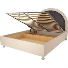 Кровать OrthoSleep Аляска бисквит-шоколад механизм и ящик 180х200