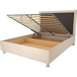 Кровать OrthoSleep Нью-Йорк бисквит-шоколад механизм и ящик 120х200