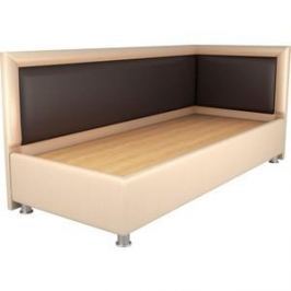 Кровать OrthoSleep Барби бисквит-шоколад жесткое основание 90х200 правый угол