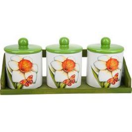 Набор банок для сыпучих продуктов 3 штуки Polystar Collection Нарцисс (L2520319)