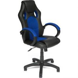 Кресло TetChair RACER GT кож/зам/ткань черный/синий 36-6/10
