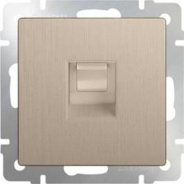 Розетка Ethernet RJ-45 Werkel шампань рифленая WL10-RJ-45