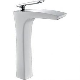 Смеситель Timo Helmi для раковины высокий, хром - белый (4011/00-16F chrome white)