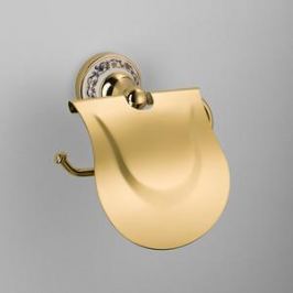Бумагодержатель с крышкой Schein Saine Gold (7053026VF) золото