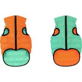 Курточка CoLLaR AiryVest Lumi двухсторонняя светящаяся оранжево-салатовая размер XS 30 для собак (2143)