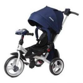 Велосипед 3-х колесный Moby Kids с разворотным сиденьем Leader 360° 12x10 EVA Car синий 641080