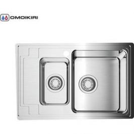 Мойка кухонная Omoikiri Mizu 78-2-R, 780*480, нержавеющая сталь (4973004)