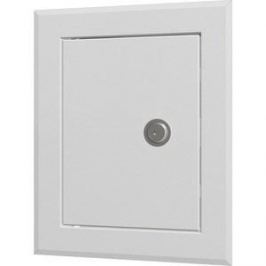 Люк-дверца EVECS ревизионная 260х460 с фланцем 200х400 с замком стальная с покрытием полимерной эмалью (ЛТ2040МЗ)