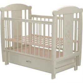 Кроватка Valle Bunny 04 маятник поперечный с ящиком венге-слоновая кость