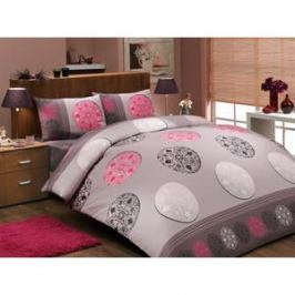 Комплект постельного белья Hobby home collection 1,5 сп, ранфорс, Valentina , розовый (1501000278)