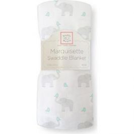 Пеленка детская тонкая SwaddleDesigns Маркизет SC Elephant/Chickies (SD-458SC)