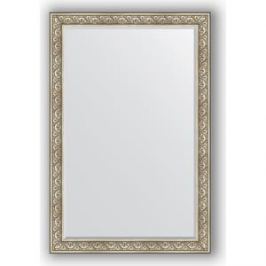 Зеркало с фацетом в багетной раме поворотное Evoform Exclusive 120x180 см, барокко серебро 106 мм (BY 3632)