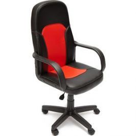 Кресло TetChair PARMA кож/зам, черный/красный, 36-6/36-161