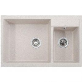 Кухонная мойка Kaiser Granit 80x50x19 песочный мрамор Sand Beige (KG2M-8050-SB)