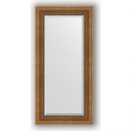Зеркало с фацетом в багетной раме поворотное Evoform Exclusive 57x117 см, бронзовый акведук 93 мм (BY 3492)