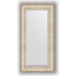 Зеркало с фацетом в багетной раме поворотное Evoform Exclusive 60x120 см, виньетка серебро 109 мм (BY 3504)