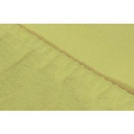 Простыня Ecotex махровая на резинке 140х200х20 см (ПРМ14 салатовый)