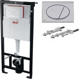 Инсталляция для унитаза AlcaPlast AM101/1120 с белой клавишей M070 (AM101/1120-3:1 SET M70)