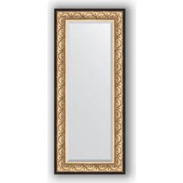 Зеркало с фацетом в багетной раме поворотное Evoform Exclusive 60x140 см, барокко золото 106 мм (BY 1261)