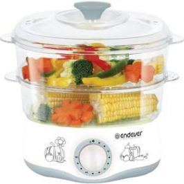 Пароварка Endever Vita-160 белый/серый