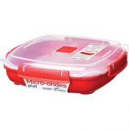 Контейнер для хранения квадратный низкий Sistema Microwave 0.88 л (1105)