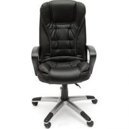 Кресло TetChair BARON кож/зам черный/черный перфорированный 36-6/36-6/06