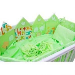 Комплект для овальной кроватки Valle Grace зеленый 8 пр. (VA92460)