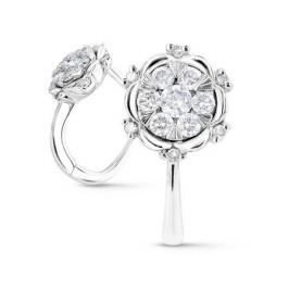 Серьги с бриллиантами из белого золота VALTERA 61805