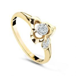 Кольцо с бриллиантами из желтого золота VALTERA 53950