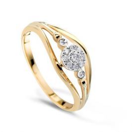 Кольцо с бриллиантами из розового золота VALTERA 49577
