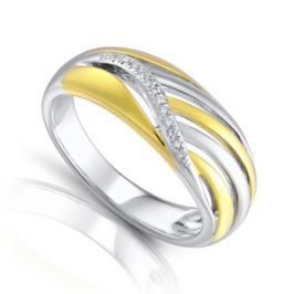 Кольцо с бриллиантами из серебра VALTERA 84567