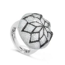 Кольцо с бриллиантами из белого золота VALTERA 44610