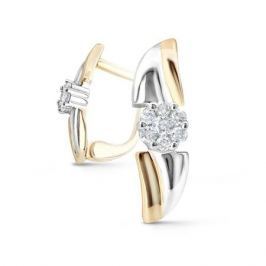 Серьги с бриллиантами из желтого золота VALTERA 52749