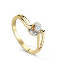 Кольцо с бриллиантами из розового золота VALTERA 33882