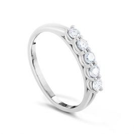 Кольцо с бриллиантами из белого золота VALTERA 91767