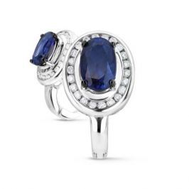 Серьги с сапфирами и бриллиантами из белого золота VALTERA 60748
