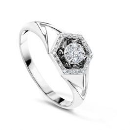 Кольцо с бриллиантами из белого золота VALTERA 54263
